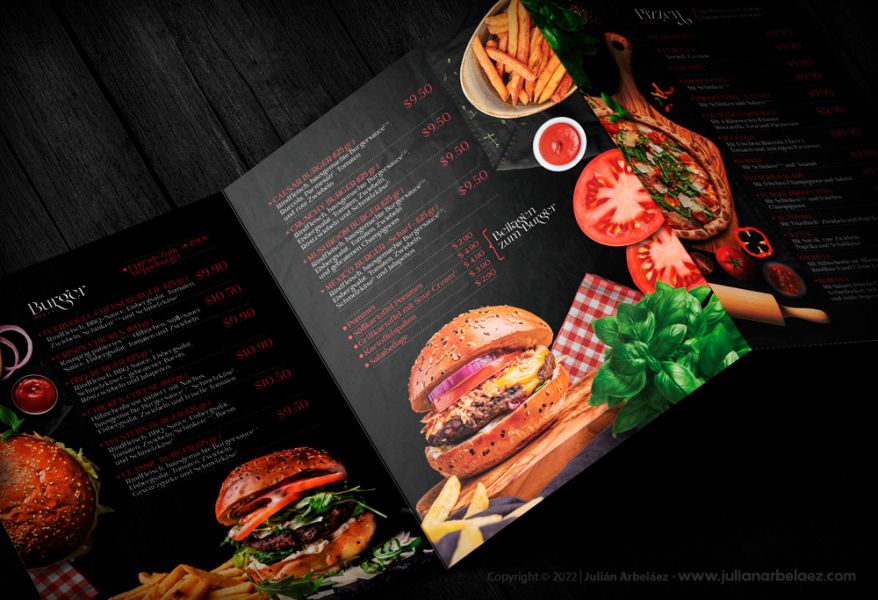 Diseñadores gráficos Medellín - diseño de menú