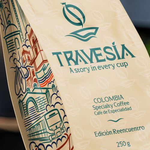 Branding Empaque Travesía Café